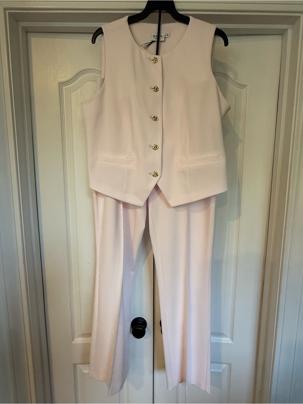 William Rast Cream Sleeveless Vest & Matching Trousers
